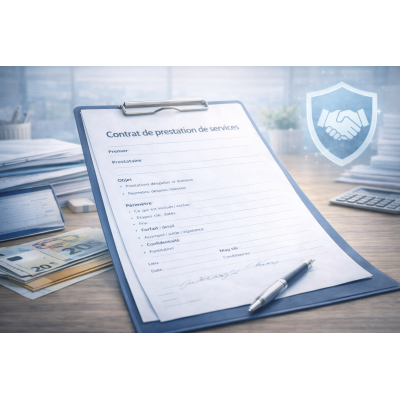 Modèle contrat de prestation de services (simple)