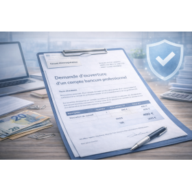 Modèle courrier ouverture compte bancaire pro