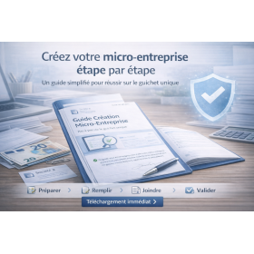 Guide création micro-entreprise (pas à pas guichet unique)