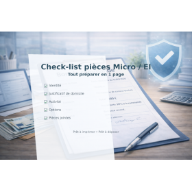 Check-list pièces micro/EI (1 page)