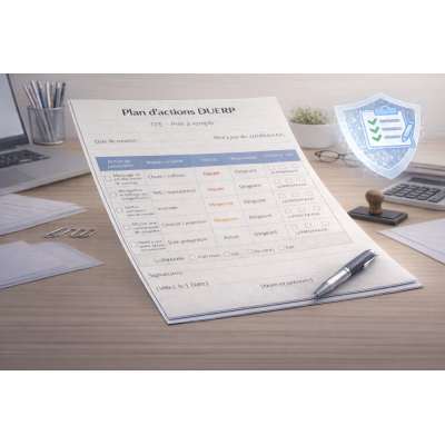 Plan d’actions DUERP (template)