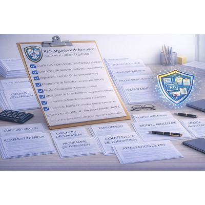 Pack organisme de formation : déclaration d’activité + documents obligatoires