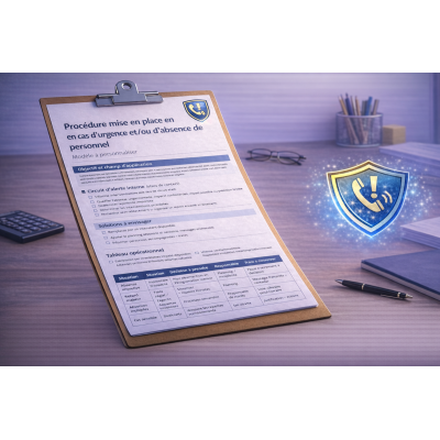 Procédure mise en place en cas d’urgence et/ou d’absence de personnel (modèle) SAP NOVA SAAD
