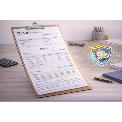 Devis (mandataire) – services à la personne (modèle) SAP NOVA SAAD