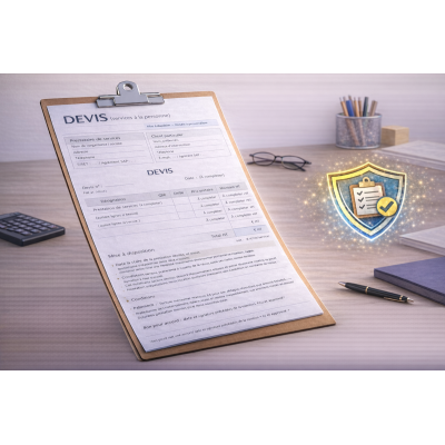Devis (mise à disposition) – services à la personne (modèle) SAP NOVA SAAD