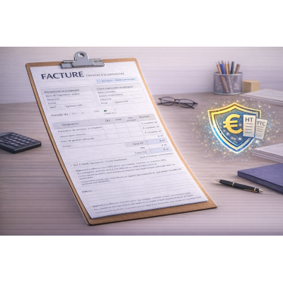 Facture (mandataire) – services à la personne (modèle) SAP NOVA SAAD