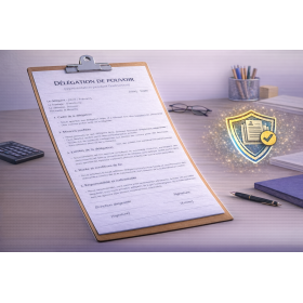 Délégation de pouvoir (représentation pendant l’instruction) (modèle) SAP NOVA SAAD