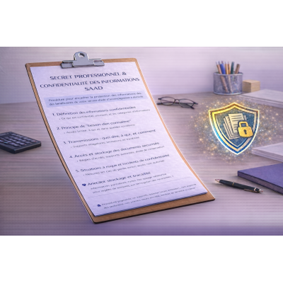 Secret professionnel et confidentialité des informations (procédure) SAP NOVA SAAD