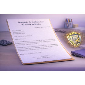 Bulletin n°3 du casier judiciaire (aide / demande) – version “services à la personne” (modèle)