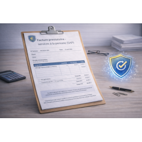 Facture (prestataire) – services à la personne (modèle) SAP NOVA SAAD