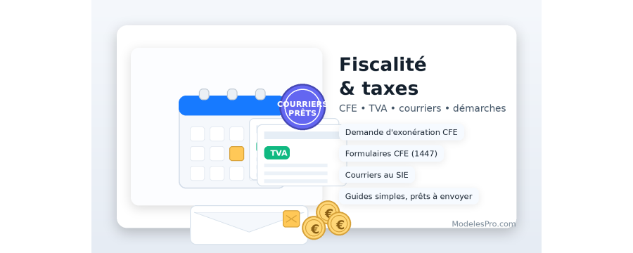 Fiscalité & taxes : CFE, TVA & courriers