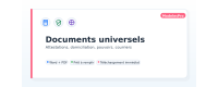 Documents universels : attestations, domiciliation, pouvoirs | ModelesPro