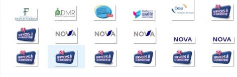 Logo officiels service à la personne, nova, impôts et URSSAF gratuits et illimités Modèles pro